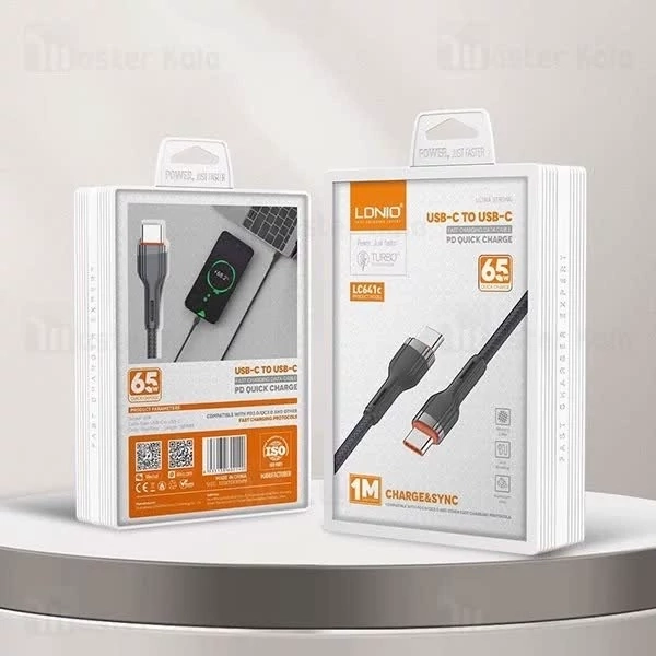 خرید کابل شارژ تایپ C به C الدینیو