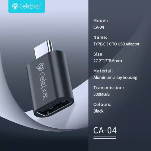 خرید مبدل OTG Type-C به USB 3.0 سلبریت مدل CA-04