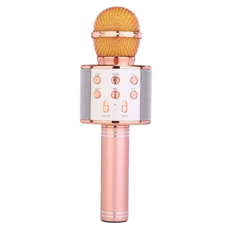 WS-858 Bluetooth speaker microphone with karaoke and voice recording capabilities
