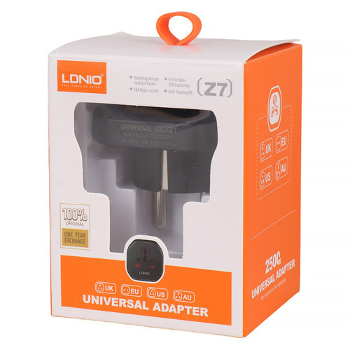 خرید تبدیل ۳ به ۲ الدینیو مدل Z7 | دوشاخه برق استاندارد و ایمن