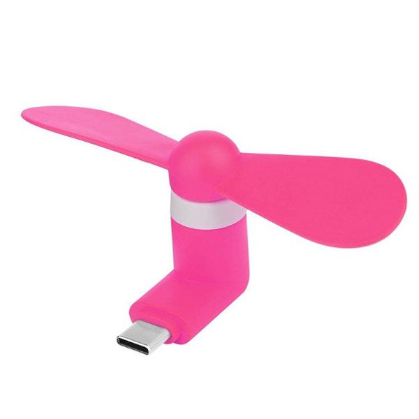 پنکه تایپ C قابل حمل | فن موبایلی Type-C کوچک و بی صدا