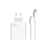 Xiaomi 120W HyperCharge Fast Charger with 6A USB-C Cable | Original Adapter