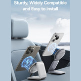 شارژر بی سیم مگنتی تاشو داخل خودرو 15 وات بیسوس