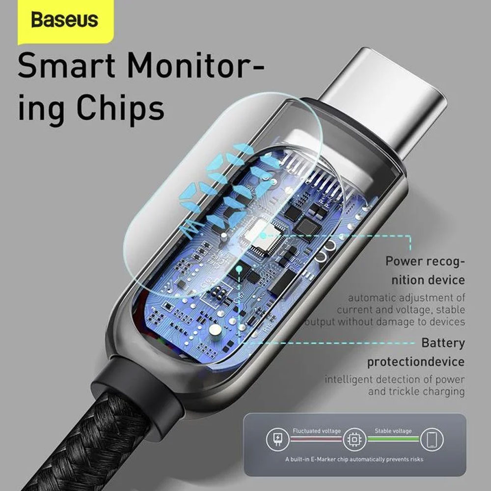 کابل نشانگر توان شارژ بیسوس USB‑C