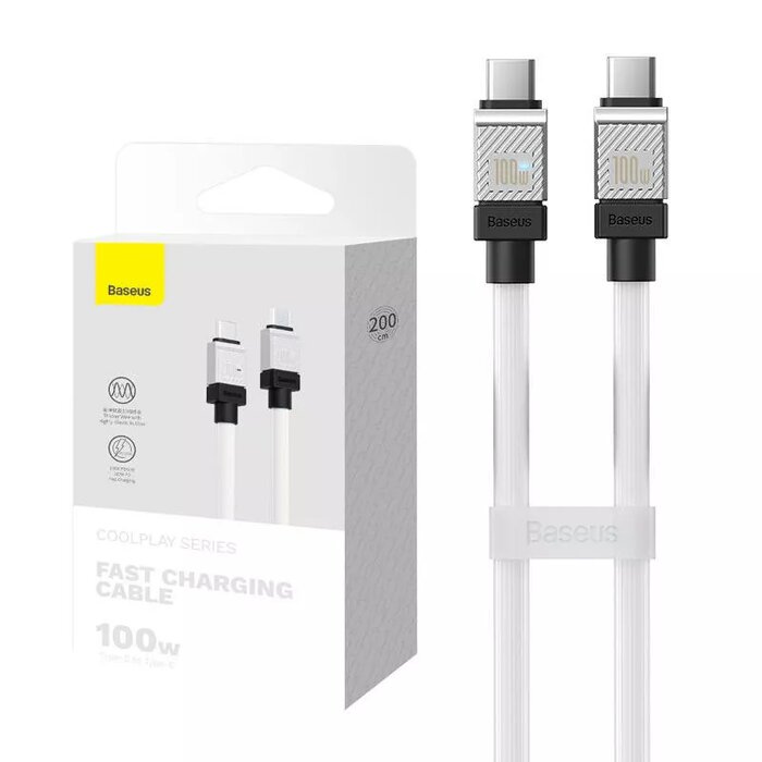 کابل Baseus CoolPlay USB‑C 100W 1m