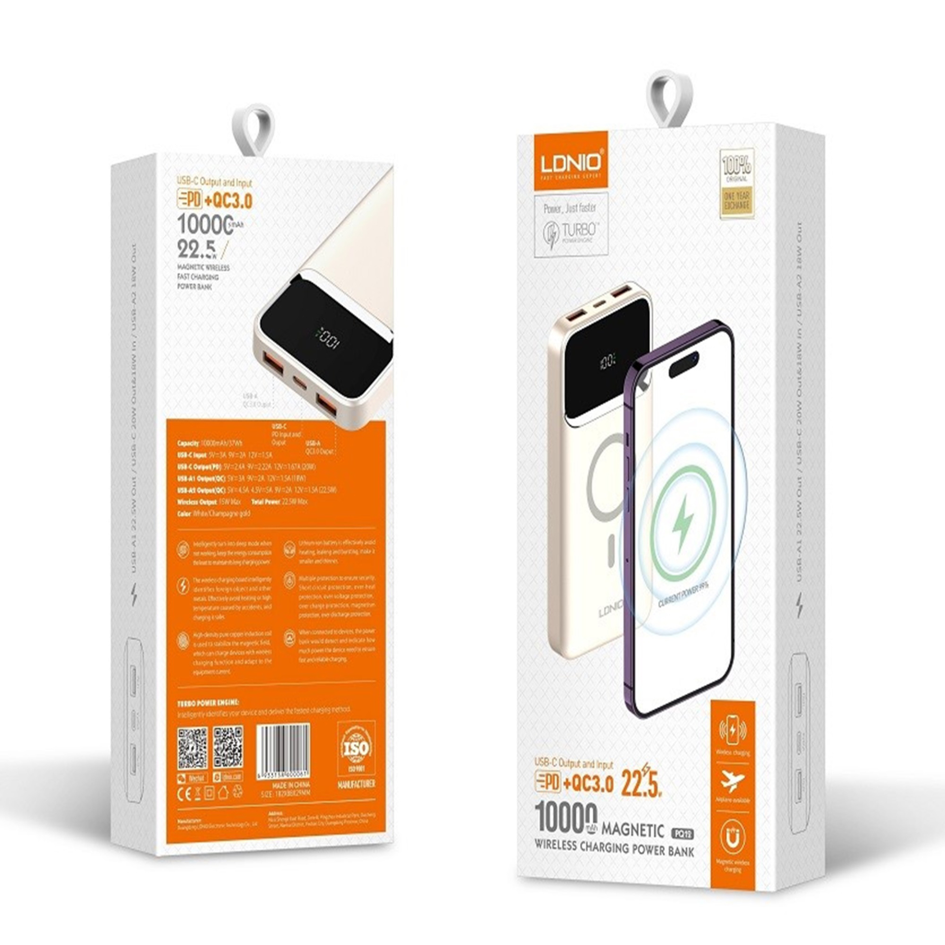 پاوربانک سریع LDNIO PQ12 PD QC