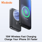 خرید پاوربانک Qi2 مگ سیف 30 وات مک دودو