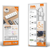 چند راهی برق با ۴ پورت USB الدینیو