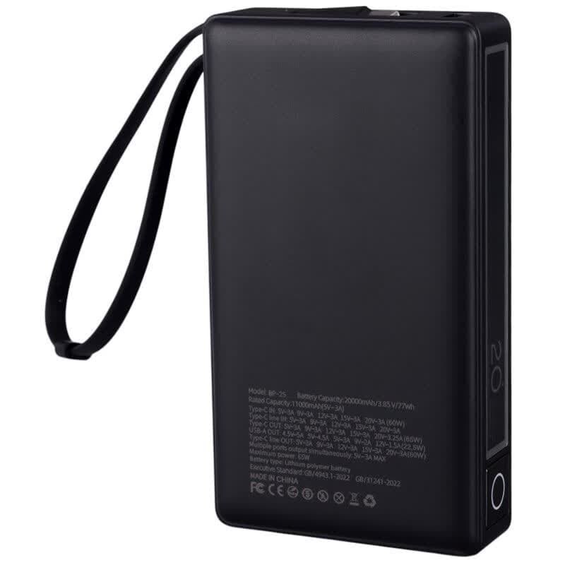 پاوربانک بیوا با کابل متصل و شارژ سریع