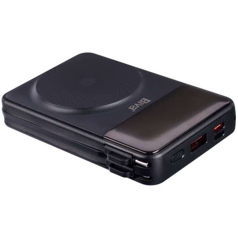 پاوربانک بیوا BP-028 با شارژ بیسیم و کابل متصل