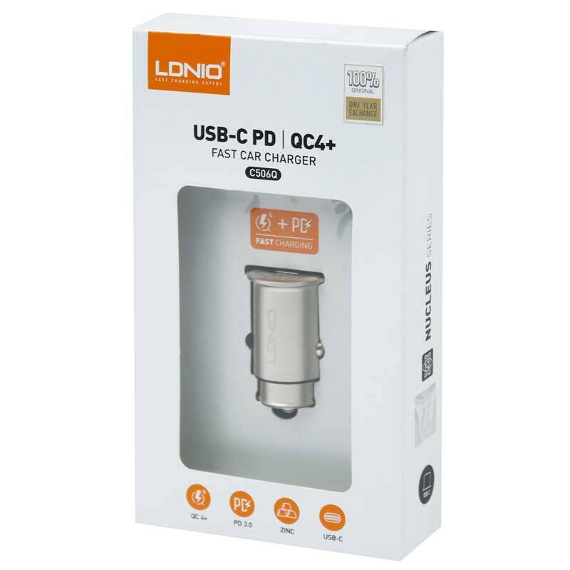 خرید شارژر فندکی با کابل تایپ سی