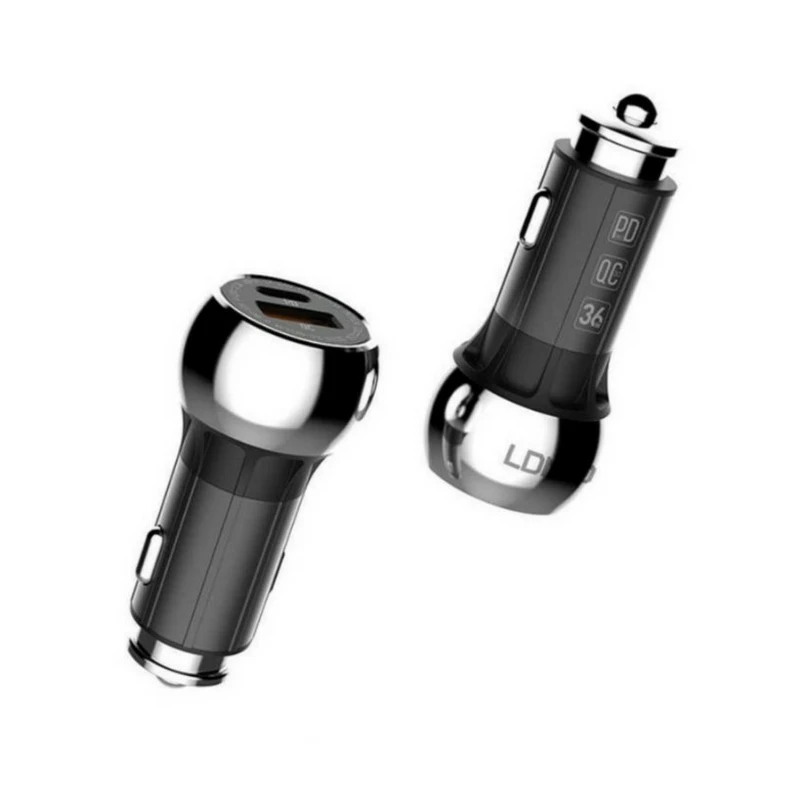 خرید شارژر فندکی الدینیو C1 36 وات