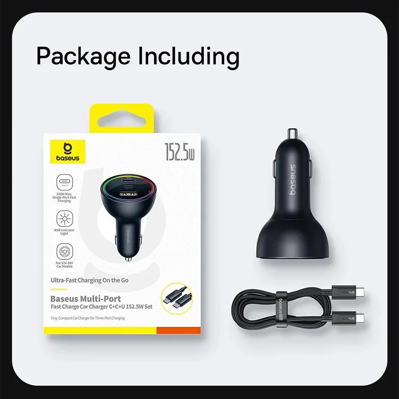 قیمت شارژر فندکی Baseus Car Charger 152.5W