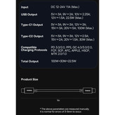 خرید آنلاین شارژر فندکی بیسوس PD 152.5W
