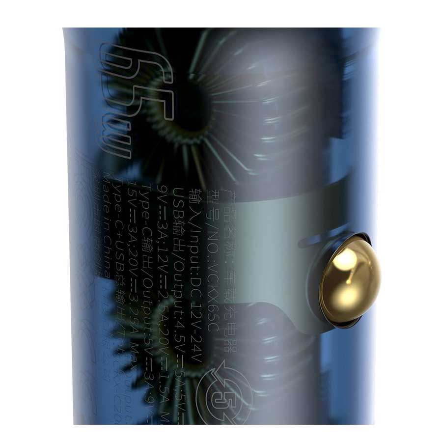 شارژر فندکی بیسوس USB‑C 65 وات