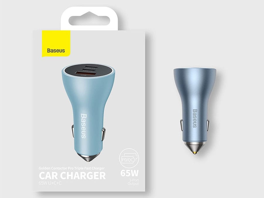 شارژر فندکی Baseus با دو پورت تایپ C