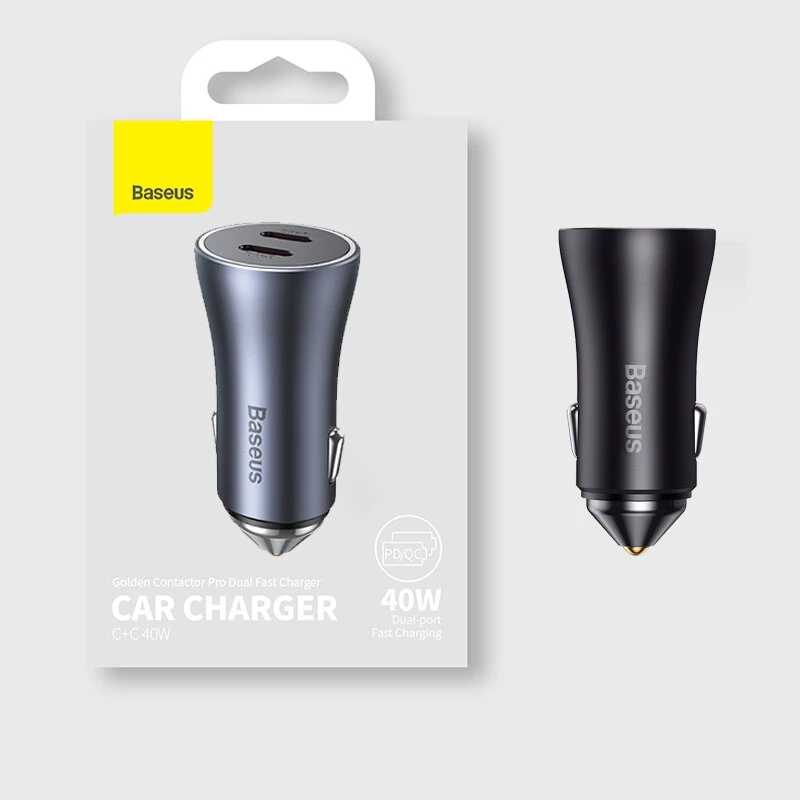 قیمت شارژر فندکی ۴۰ وات بیسوس