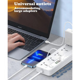 چندراهی برق LDNIO SC5415 با کلید روشن