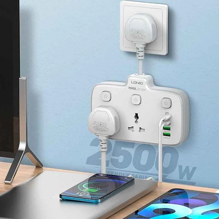 چندراهی برق LDNIO با PD و QC