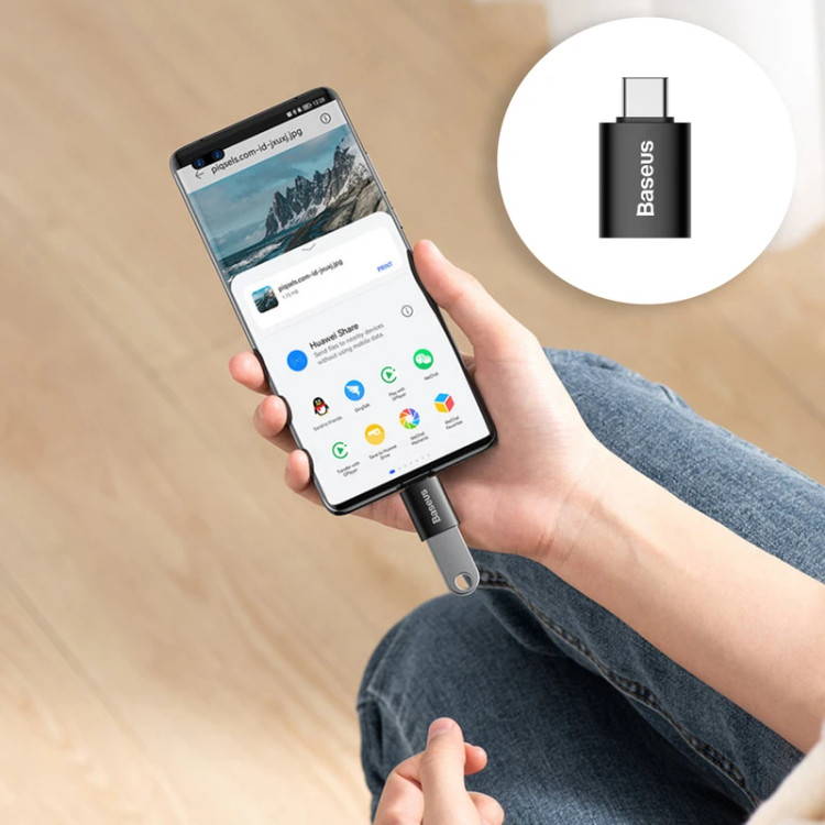 مبدل otg باسئوس تایپ سی