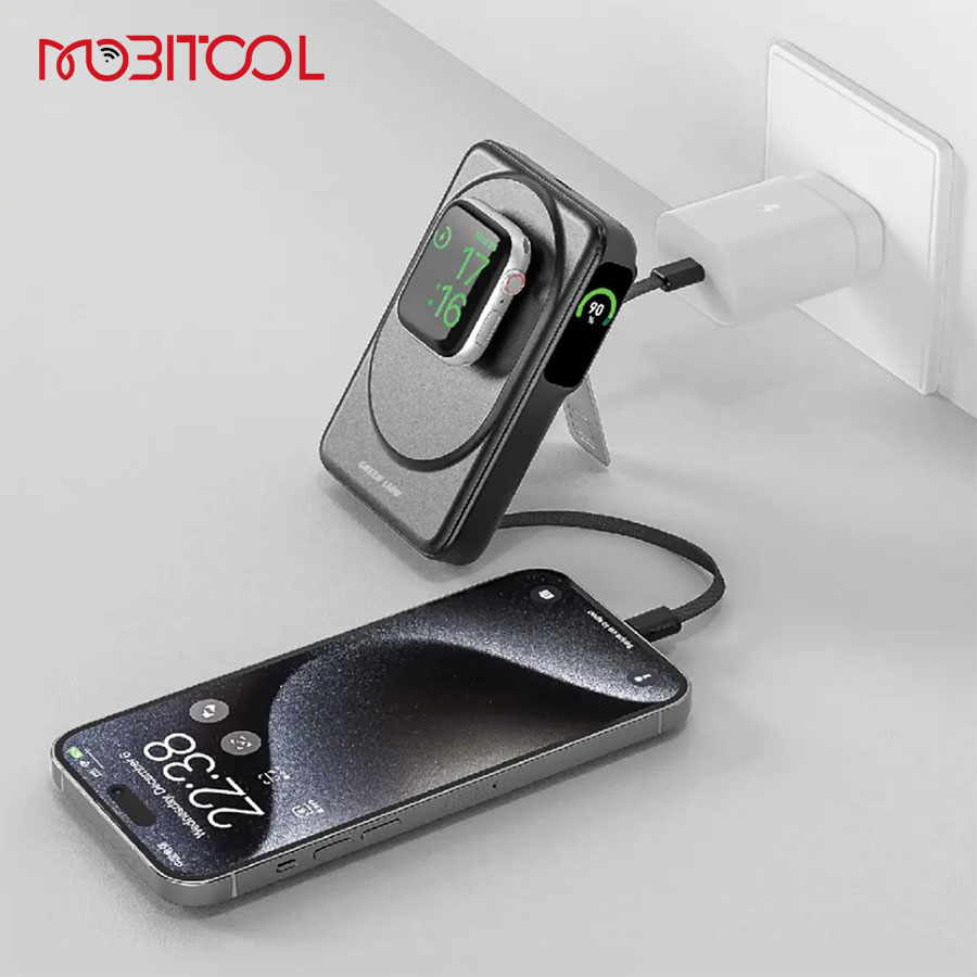 قیمت پاوربانک Green Lion Mag-Vision با MagSafe