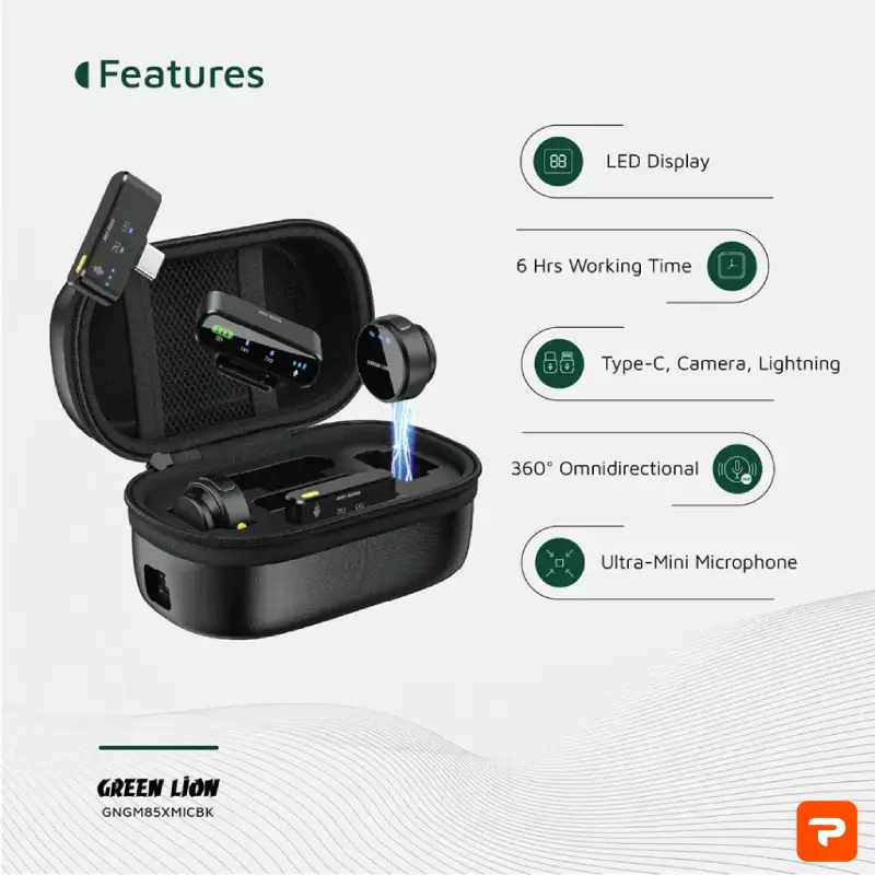 میکروفون Type-C و Lightning گرین‌لاین