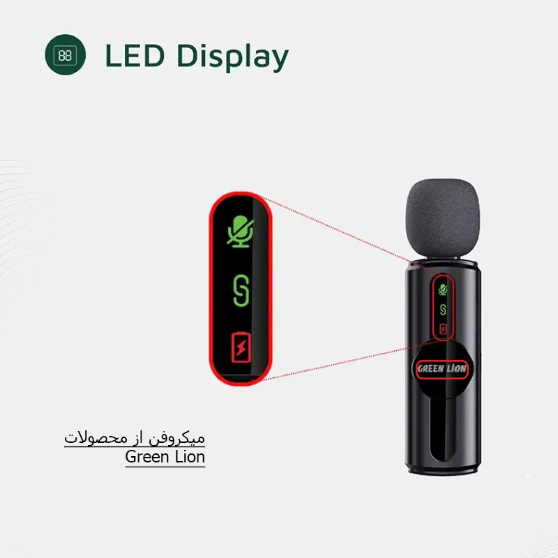 میکروفون با درگاه AUX برای ضبط محتوا