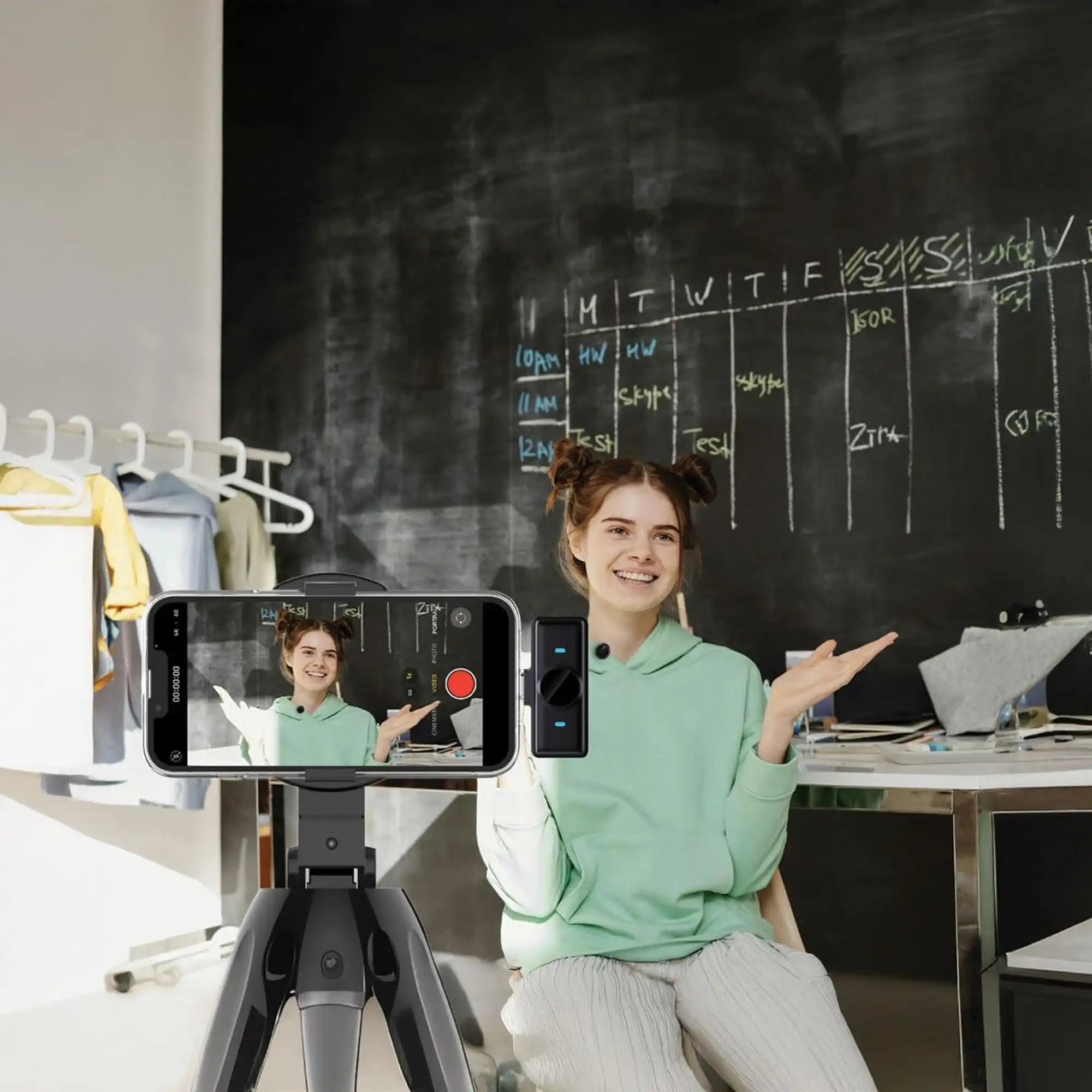 میکروفون یقه‌ای بی‌سیم Green Lion GM‑88X