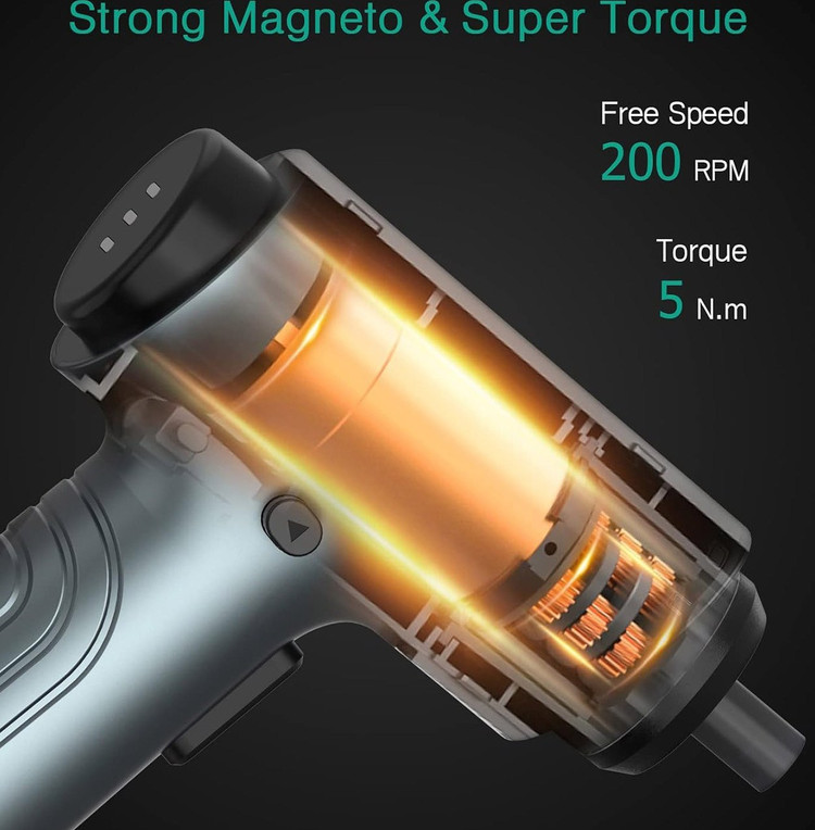 پیچگوشتی شارژی با سری متنوع